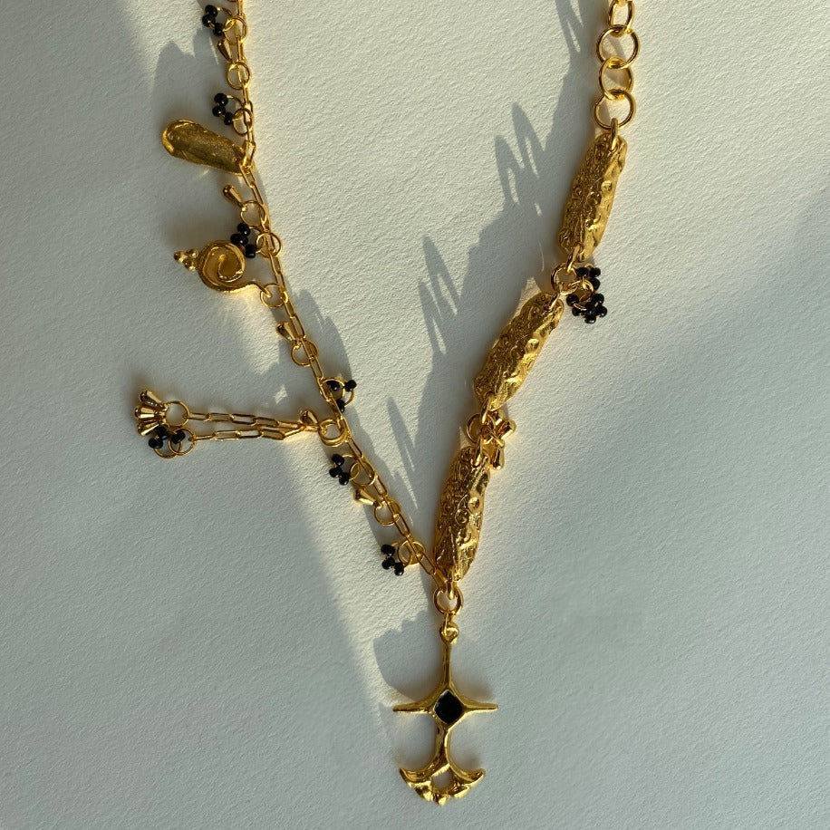 Enuma Kolye - Gold Siyah