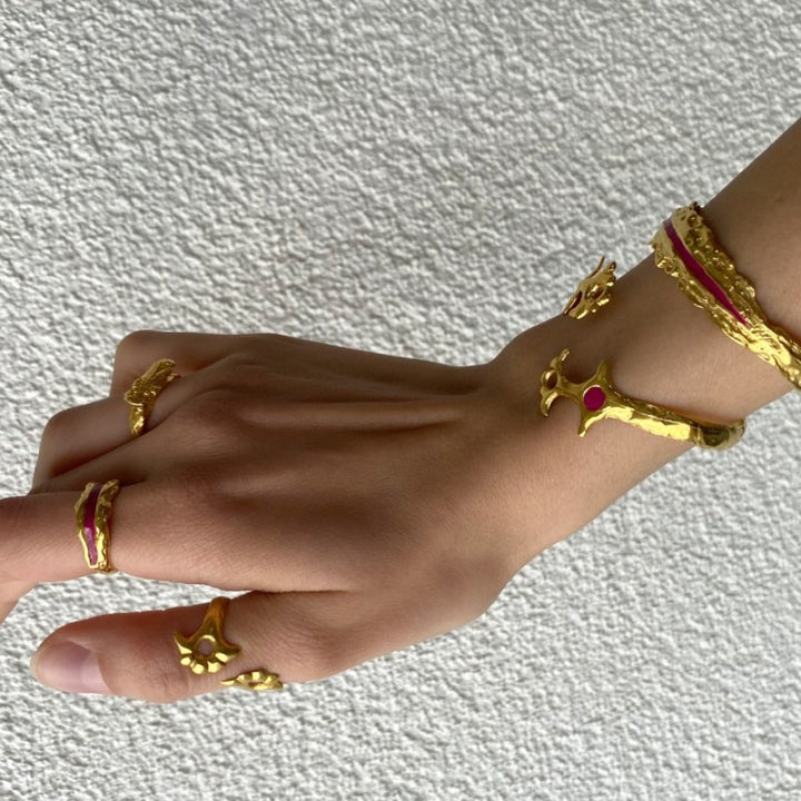 Ankh Cuff - Fuşya