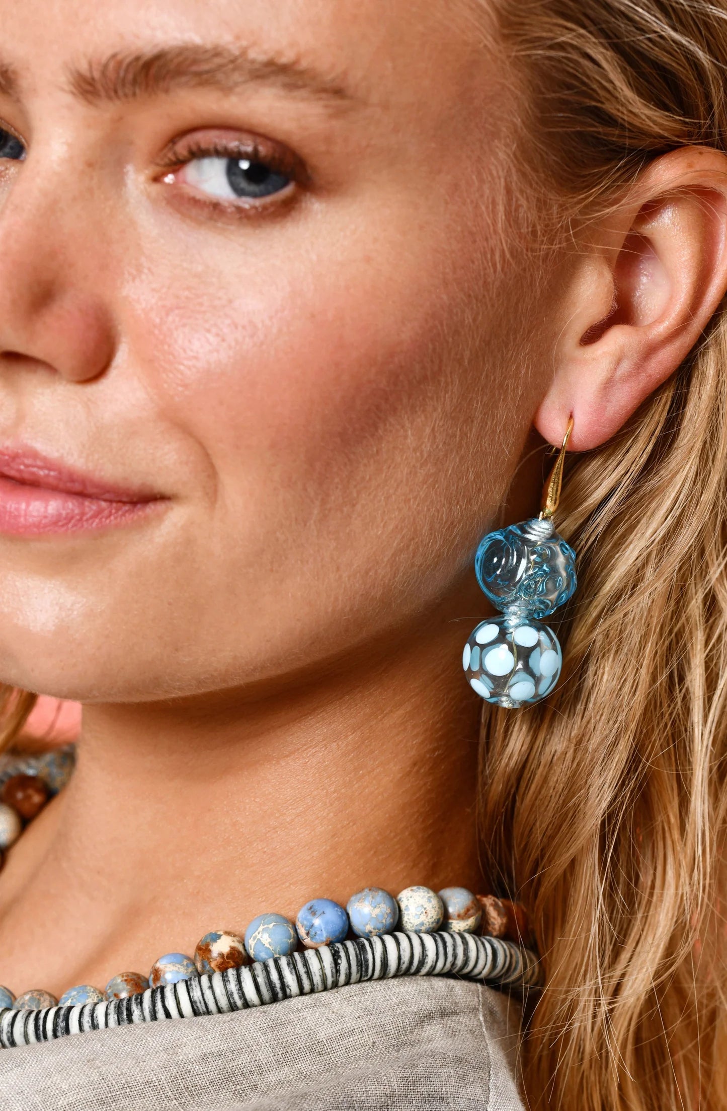 Blue Sea Sediment Necklace