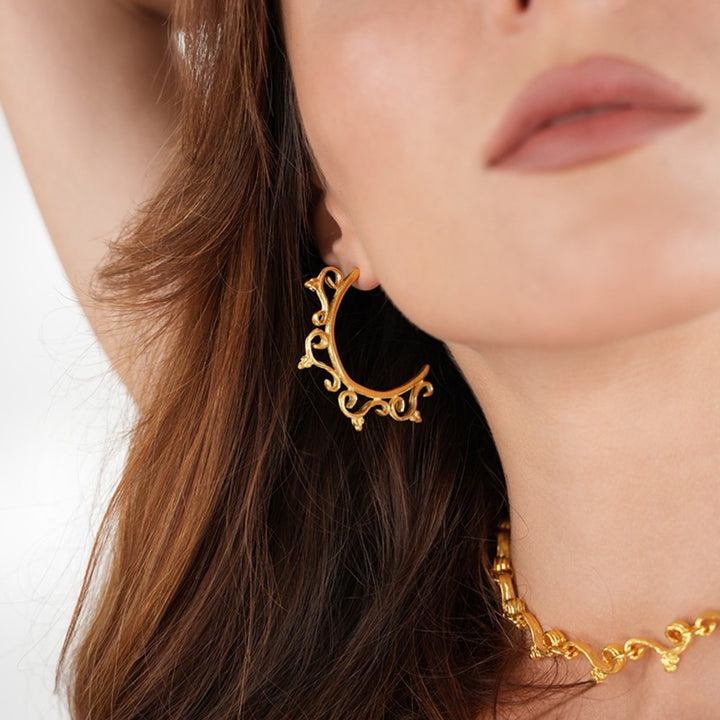 İnanna Large Hoops - Halka Küpe