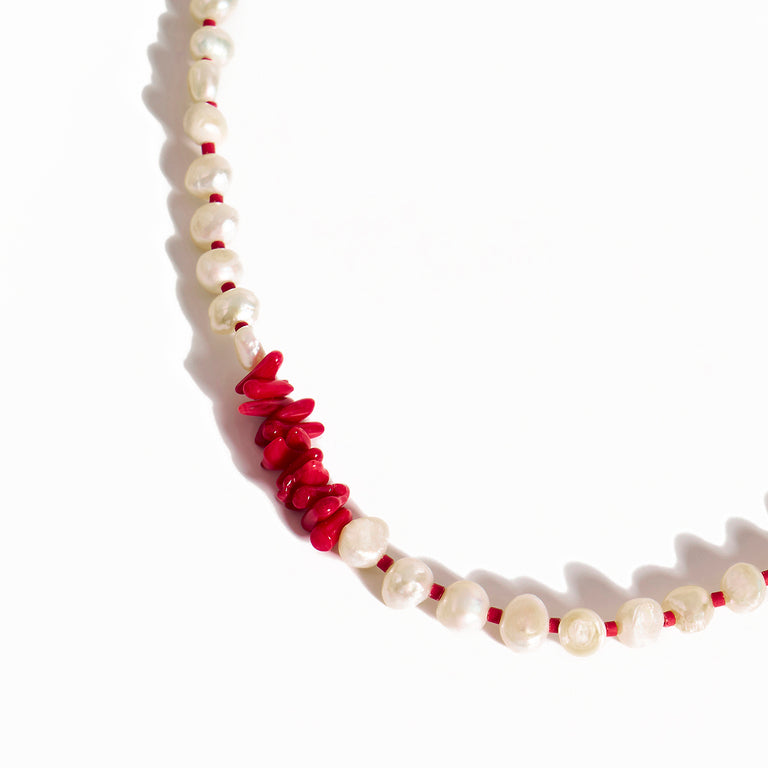 İNCİ MERCAN YAŞAM KOLYESİ