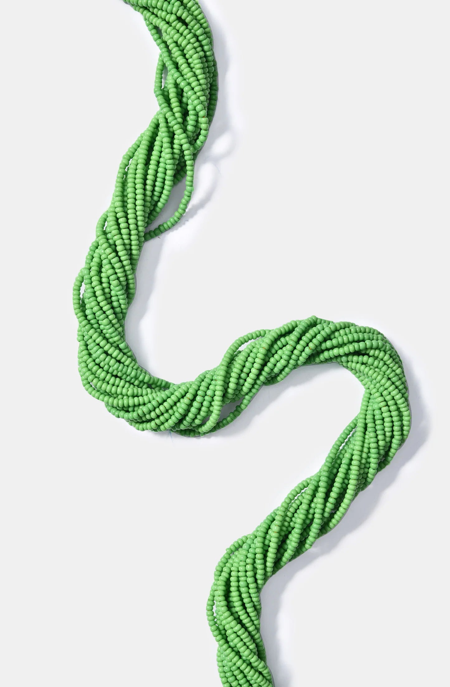 Maasai Glass Beads Multi Strand Necklaces / Green