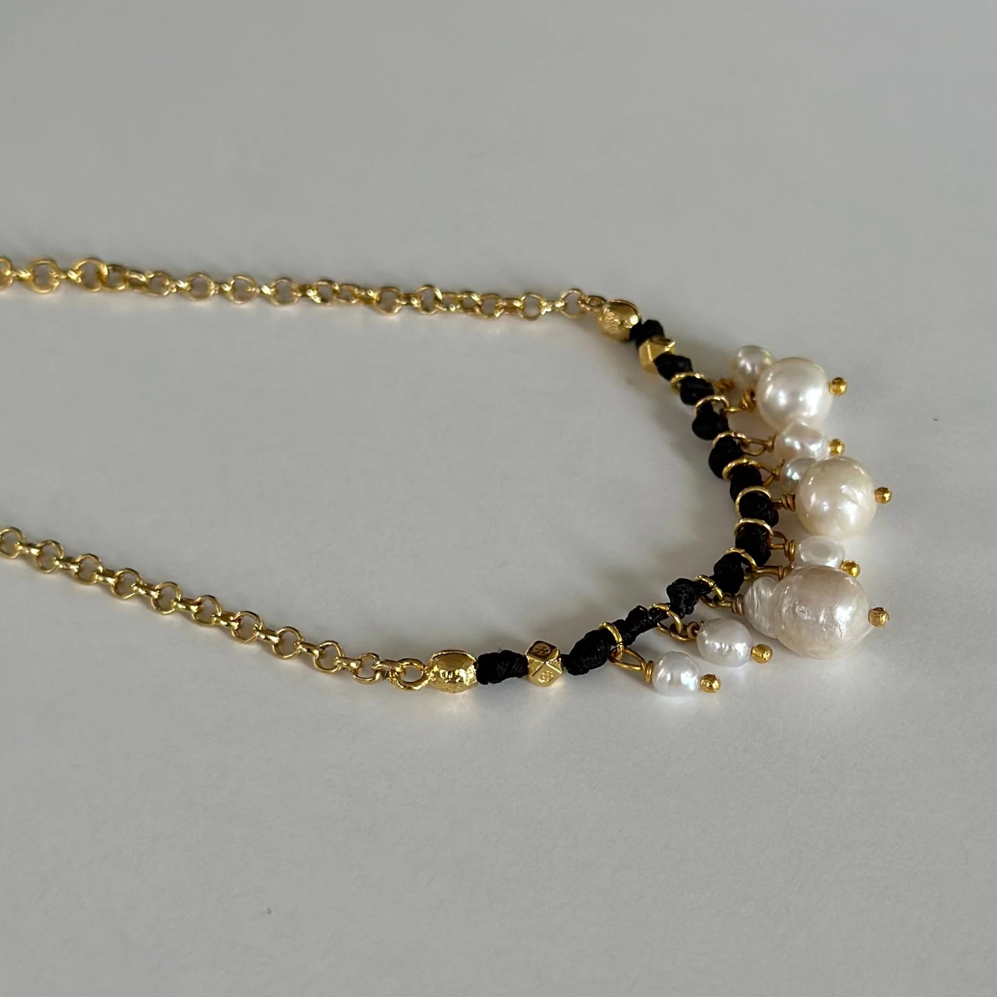 Alchemy Barok İncili Deri Kolye