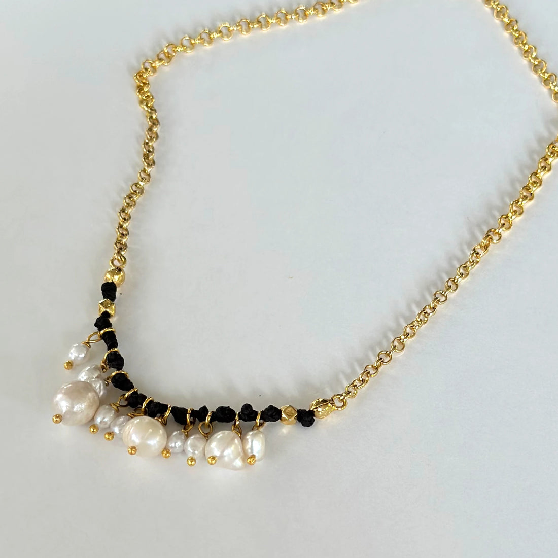 Alchemy Barok İncili Deri Kolye