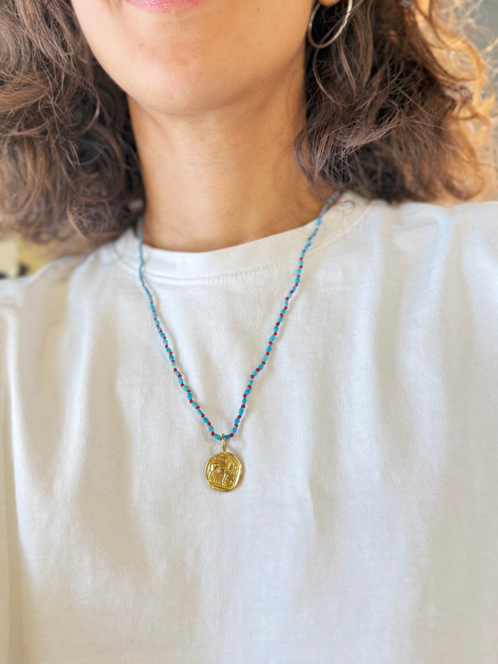 AnticArt kolye Firuze taşlı