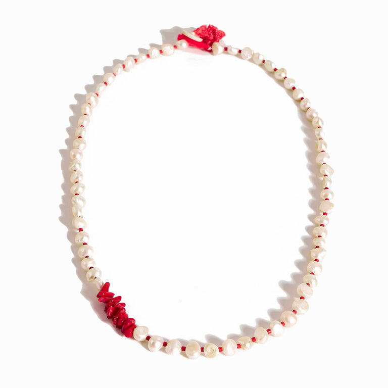 İNCİ MERCAN YAŞAM KOLYESİ