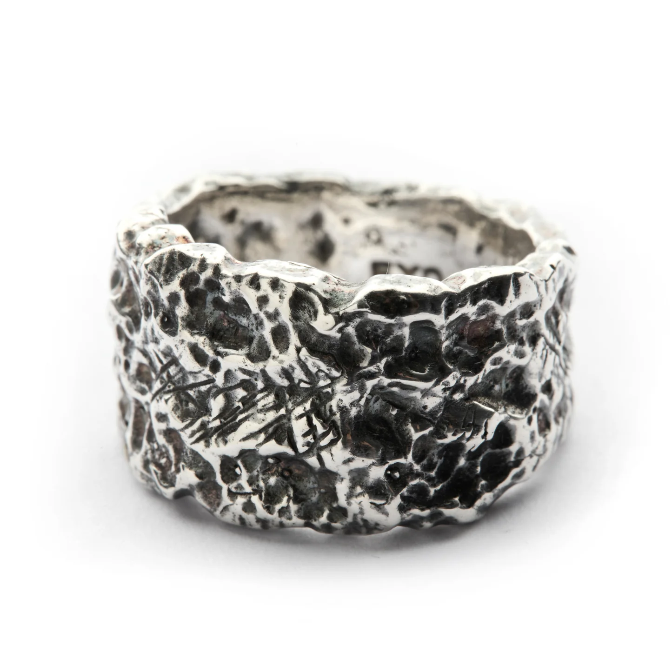 MOLTEN OPUS SILVER-PLATE RING