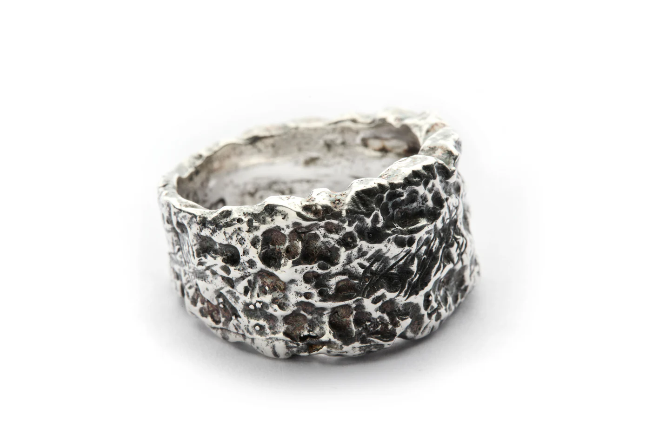 MOLTEN OPUS SILVER-PLATE RING