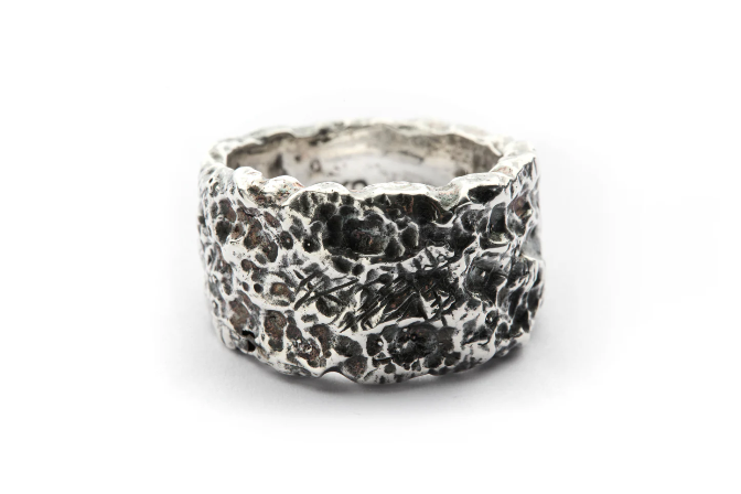 MOLTEN OPUS SILVER-PLATE RING
